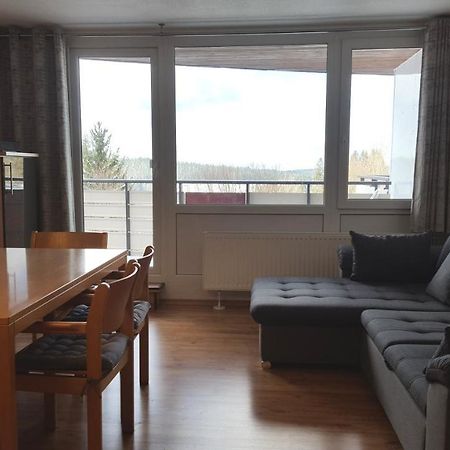 Ferienwohnung mit extra Schlafzimmer und Blick in den Bayrischen Wald oberhalb von Sankt Engelmar Sankt Englmar Exterior foto