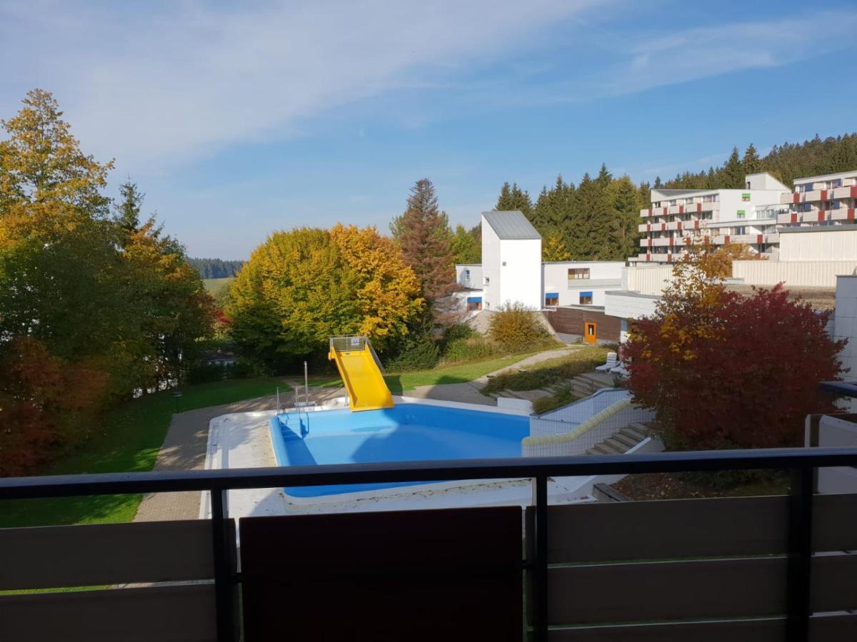 Ferienwohnung mit extra Schlafzimmer und Blick in den Bayrischen Wald oberhalb von Sankt Engelmar Sankt Englmar Exterior foto