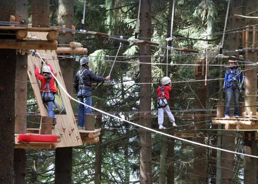 Ferienwohnung mit extra Schlafzimmer und Blick in den Bayrischen Wald oberhalb von Sankt Engelmar Sankt Englmar Exterior foto
